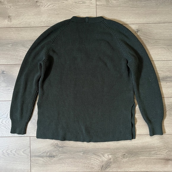 Athleta Sweaters - Athleta Switchback V Neck Sweater Dark Green Womens XS Wool Blend